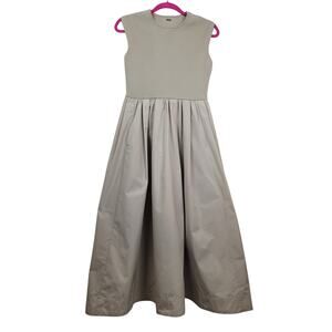 Mila Owen Japanese Fashion Womens A-Line Sleeveless Maxi Beige Dress Sz 0 Small